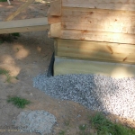 French Drains In and Covered With Rock