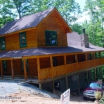 Nearly Completed Log Home