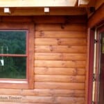 stain on log walls