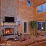 Log Home Living Area