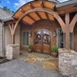Arched Entry Way Wooden Beams