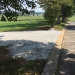 curb and gravel