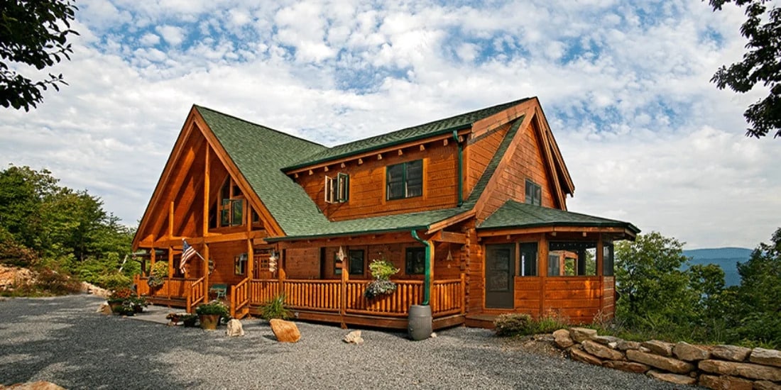 Chilhowee Mountain Retreat Log Home by Custom Timber Log Homes