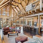 Great Room With Canilevered Second Floor Beams