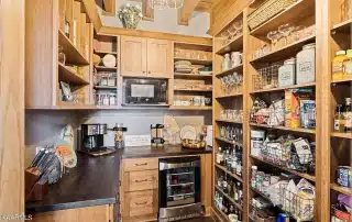 Ideal Pantry with great storage areas for appliances and goods to keep things uncluttered in the kitchen area