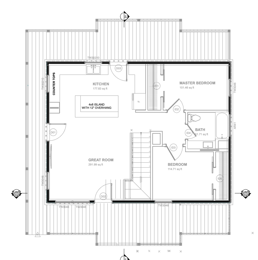 Layman home floor plan small two bedroom home plan